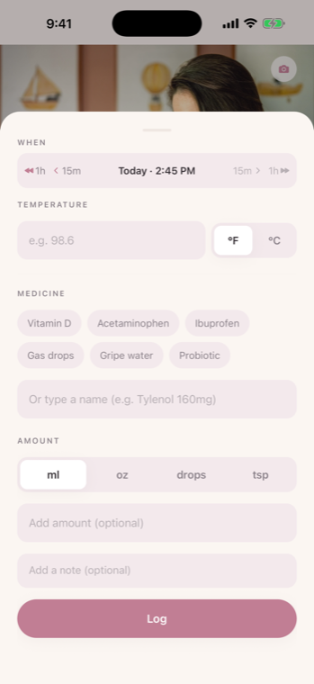 Health — temperature and medicine